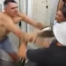 Man attacks cleaner who interrupted his intimate moment in nightclub toilet (video)