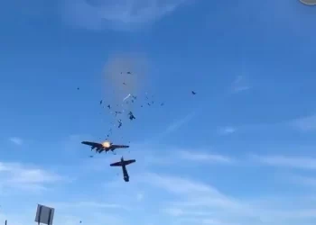 Aircraft collide during World War II airshow at US airport