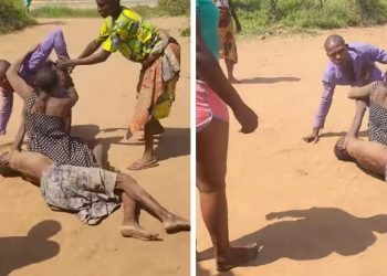 Man caught on camera ‘beating’ his aged mother in Delta community (video)