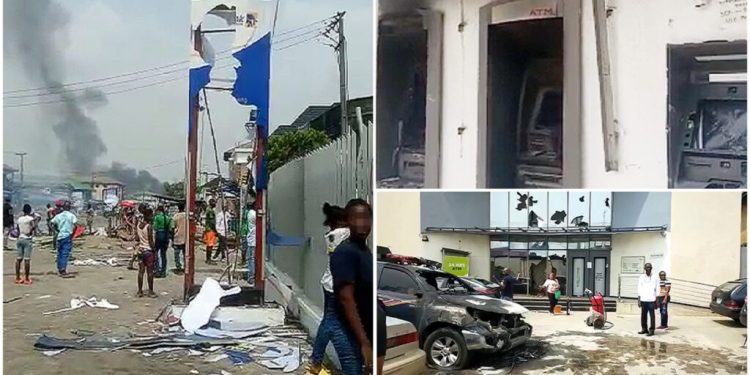 Protests rock Oyo, Delta, Edo Over Naira Scarcity, Bank ATMs Destroyed