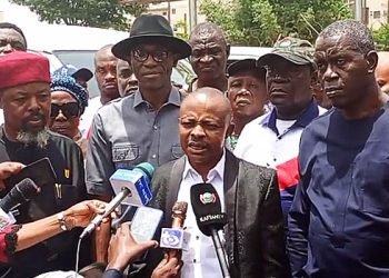 NLC Officials Storm LP Secretariat In Solidarity With Abure