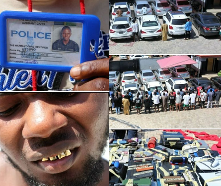 EFCC arrests self-styled police officer, 42 others for alleged Internet fraud in Ogun