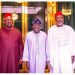 Tinubu Meets With Pius Anyim, Olisa Metuh In Aso Villa