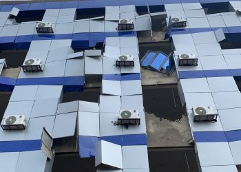 Tension as Gov. Abiodun orders demolition of Senator Gbenga Daniel’s 5 storey building in Ijebu-Ode