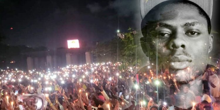 Davido, Zlatan, Falz Join Candlelight Procession For Mohbad In Lagos