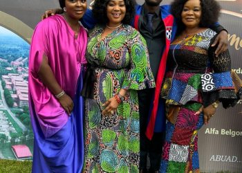 Nollywood Star actress, Jaiye Kuti in ecstasy as son graduates from Afe Babalola University