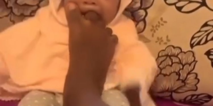 Young nanny caught putting her toe and tongue in a baby’s mouth while filming it 