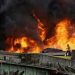 Man, Wife, Child, Seven Others  electrocuted, 25 shops burnt as fire wrecks havoc in Plateau community