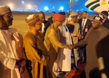 President Tinubu Arrives In Abuja After Trip To France