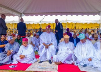 Tinubu Joins Prayers In Lagos As Muslims Mark Eid-El-Fitr