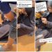 Muslim lady observing Ramadan fast faints and refuses to take the drink given to her by passersby