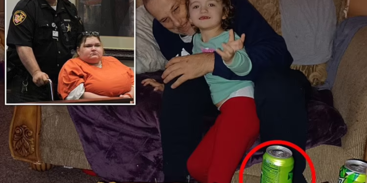 Mom jailed for killing her 4-year-old daughter by feeding her diet of Mountain Dew