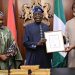 Dele Alake presents gold bars to Tinubu, says first transaction added $5m to foreign reserves