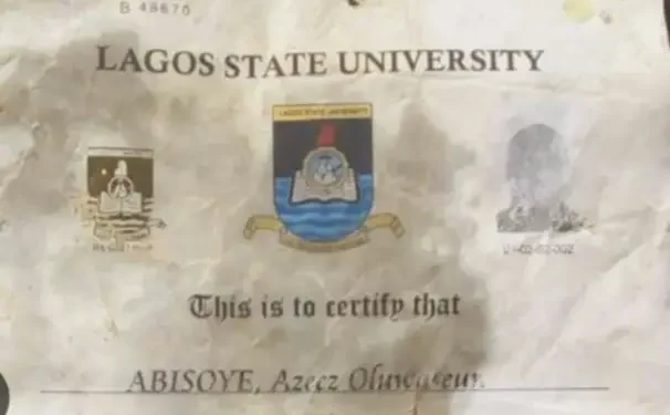 LASU management reacts to degree certificate found at ‘suya’ spot