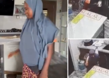 CCTV captures moment maid urinated in her madam’s mug in the kitchen