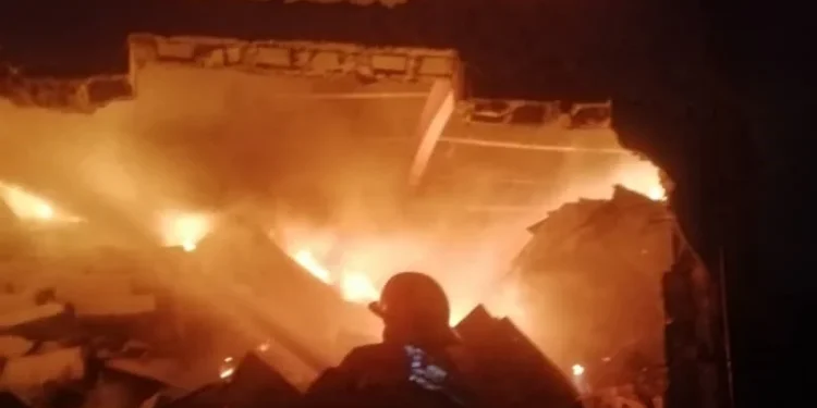 Goods worth millions’ destroyed as fire razes LG Lagos office‘