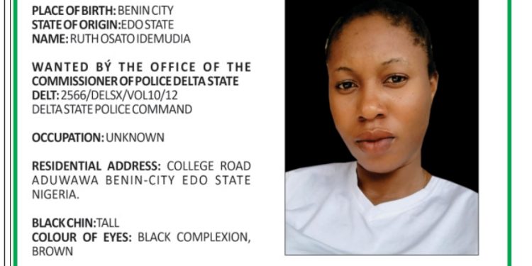 Delta Police Declares Ruth Osato Idemudia wanted for engaging in same sex act