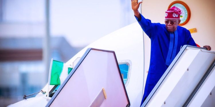 Tinubu departs for China on official visit