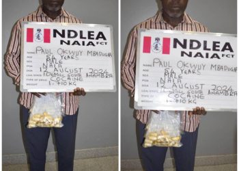 Businessman excretes 88 wraps of cocaine as NDLEA intercepts drugs in noodles at MMIA