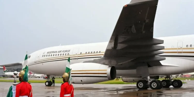 Tinubu departs for France aboard new presidential jet