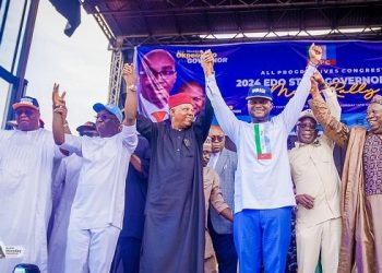 Shettima Joins Other APC Chieftains To Canvass Votes For Okpebholo