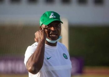 Eguavoen quits as Super Eagles interim coach after draw in Rwanda