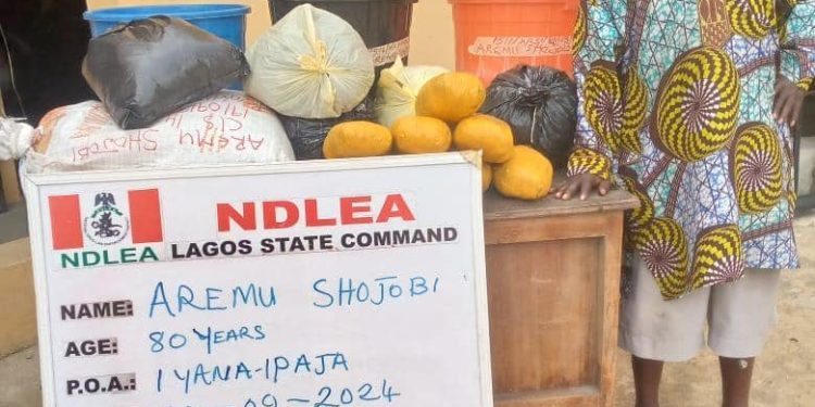 NDLEA arrests 80-year-old grandfather with illicit drugs in Lagos