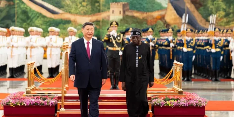 Tinubu meets Xi Jinping, inspects guard of honour
