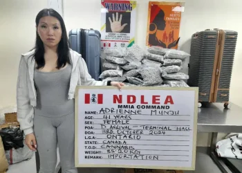 Canadian woman arrested at Lagos airport as NDLEA seizes N9bn worth of opioids