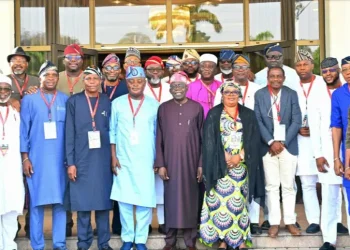 Tinubu meets Lagos lawmakers, Obasa silent after closed-door session