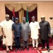 Wike, Fayose, Ortom, Ikpeazu meet President Tinubu in Aso Rock