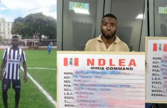 Ex-footballer, four others arrested as NDLEA busts Turkey-Nigeria drug ring