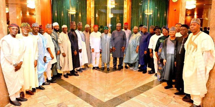 Tinubu meets APC governors ahead of NEC meeting