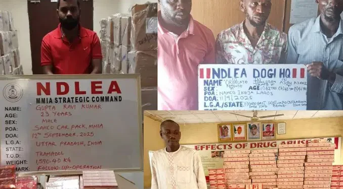 Indian businessman, three others nabbed over ₦3.9bn tramadol in Lagos