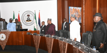 OBJ, Jonathan, Gowon absent, as Tinubu presides over Council of State meeting