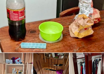 Suspects microwaved chicken, ate, washed it down with cool drink during burglary