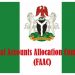 FAAC releases N1.894tn to FG, states, local govts as February revenue